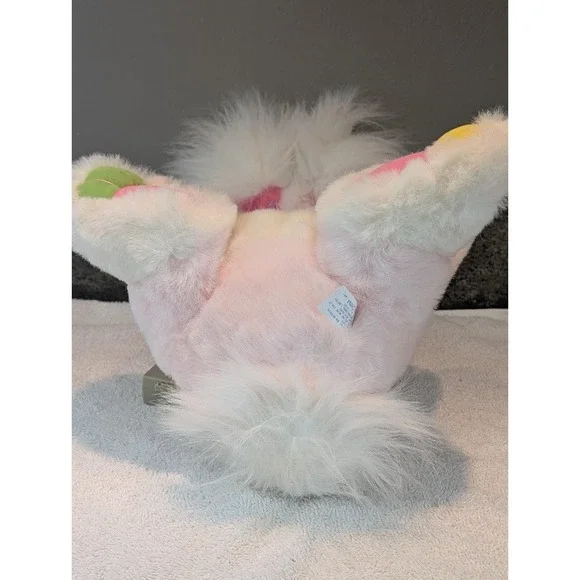 Vintage DanDee Tickle Wiggle Plush Easter Hoppy Bunny Lights That Tickles Pastel - Picture 11 of 17